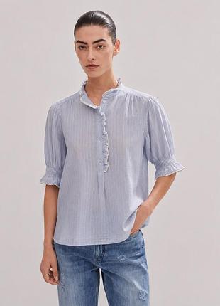Фірмова гарна блуза сорочка me+em cotton voile striped shirt