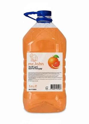 Бальзам для миття посуду 5л з ароматом грейпфрут тм mr.john