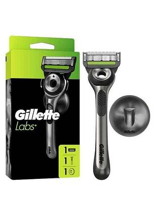 Станок для гоління 1шт з 1 змінною касетою labs 1тримач для душу тм gillette