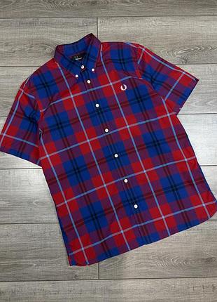 Оригінальна сорочка з коротким рукавом шведка fred perry
