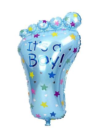 Фольгована кулька ніжка it's a boy