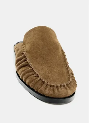 Шкіряні лофери zara 39 ,40розмір