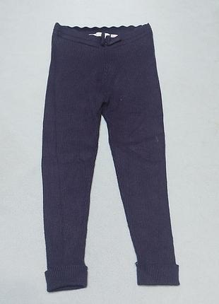 Трикотажные лосины zara в рубчик 104-110р 8162
