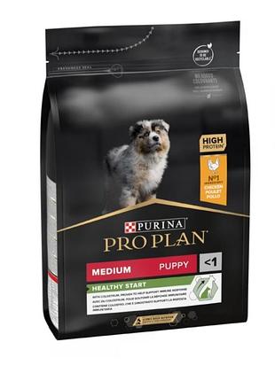 Pro plan puppy medium сухий корм для цуценят середніх порід з куркою