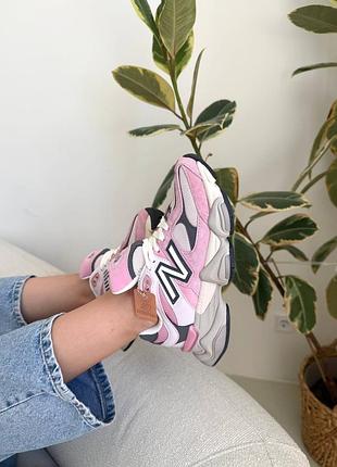 New balance 9060 pink beige white