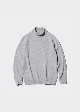 Мужской свитер uniqlo с высокой горловиной. оригинал. новый. л и хл