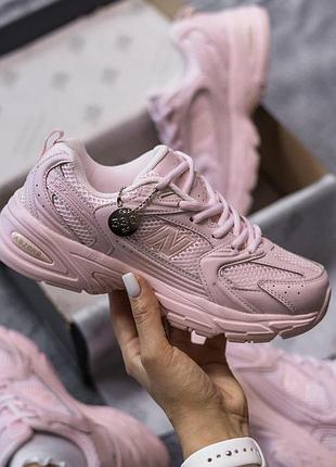 Женские розовые кроссовки new balance 530 pink х нью беланс 40
