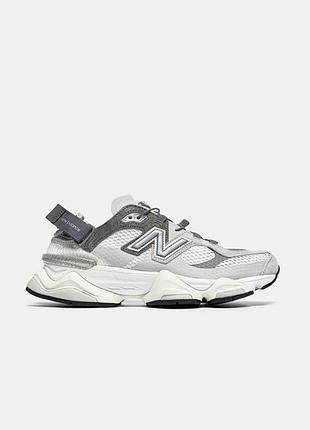 Мужские серые кроссовки new balance u9060 grey white х нью беланс 40