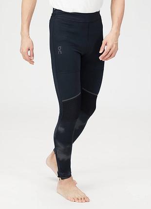 Зимові бігові термотайтси / компресійні лосини on running performance winter tights lumos (на флісі)