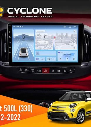 Штатна магнітола fiat 500l (330) 2012-2022 cyclone c10-012 4x64 dsp 4g
