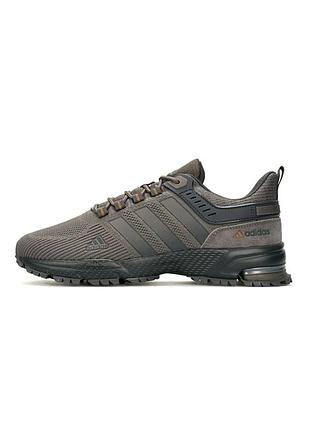 Кроссовки мужские adidas marathon brown grey