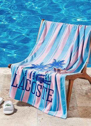 Пляжний рушник lacoste. оригінал із сша. новий 100% cotton. 91 х 183 см
