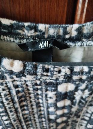 Женский теплый свитшот h&amp;m с этническим принтом, размер m 7