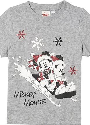 Футболка хлопковая з принтом для мальчика disney lidl 123035 098-104 см (2-4 years) серый