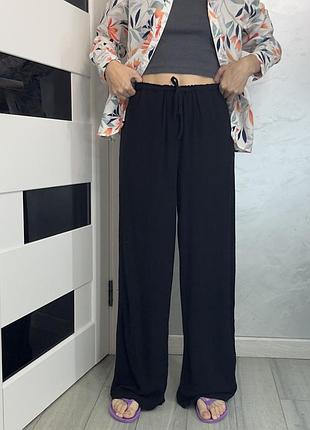 Лляні штани брюки льон палаццо new look жіночі м