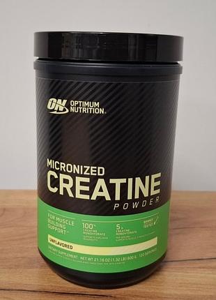 Креатин мікронізований моногідрат optimum nutrition 600 г | сша