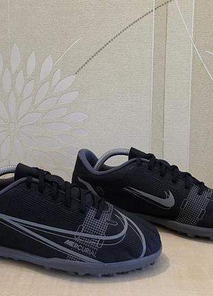Футбольные кроссовки сороконожки nike mercurial vapor 14 club размер 37-38