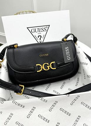Сумка жіноча guess чорний через плече гесс