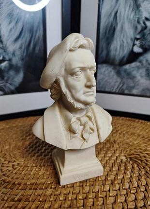 Винтажный бюст немецкого композитора рихарда вагнера (richard wagner), имталия