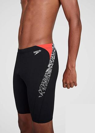Черные мужские спортивные джаммеры плавки шорты гидрошорты speedo boom logo jammer black xs подойдут  13-14 лет