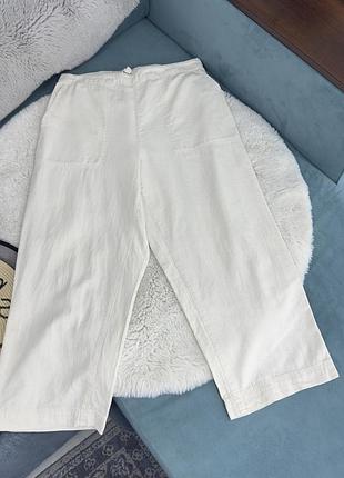 Штани кюлоти брюки лляні h&m  жіночі m