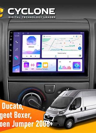 Штатна магнітола peugeot boxer 2006 cyclone c9-011 4x64, dsp