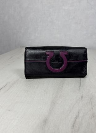 Горизонтальний гаманець salvatore ferragamo, натуральна шкіра
