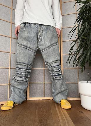 Чоловічі джинси у стилі y2k /biker denim