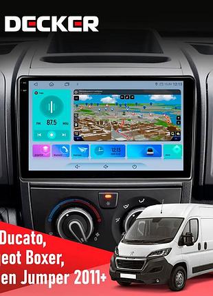 Штатна магнітола peugeot boxer 2011 decker d9-009 4x64, dsp, 4g, 2k