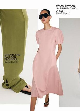 Сукня  з льоном zw collection