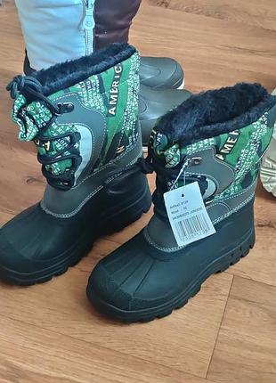 32 / 34 / snowboots jongens / italy / зимние ботинки / сапожки для мальчиков и девочек / итальялия / фирменная зимняя обувь для детей