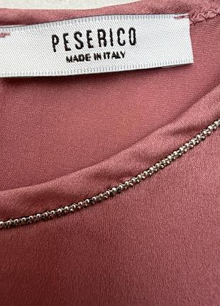 🌸 шовковий топ peserico, 97% шовк, made in italy, р. 38