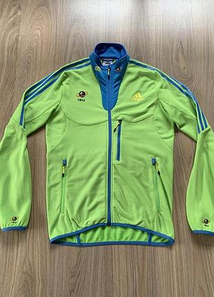 Мужская спортивная тренировочная зип кофта флиска рашгард adidas formotion