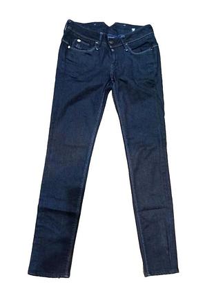 Женские джинсы g-star raw 3301 стрейч темно-синие w30 l31