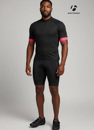 Чоловіча велофутболка bontrager розмір m веломайка велоджерсі спортивна футболка на блискавці велоодягу велосипедка велосипедна майка велокофта м _1