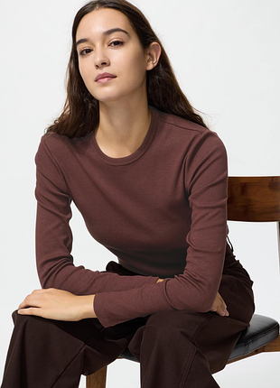 Лонгслів ребристий uniqlo (483468)
