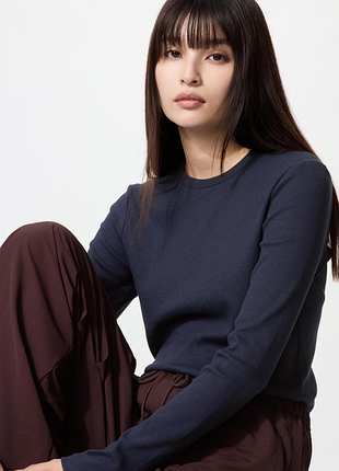 Лонгслив ребристый uniqlo (483468)