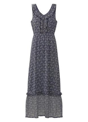 Сукня довге з підкладкою для жінки esmara lidl 372350 42(m) темно-синій