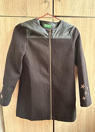 Пальто на дівчинку 8-10 років united colors of benetton