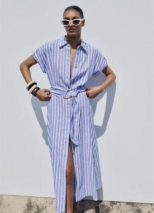 Плаття сукня zara льон