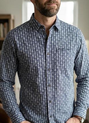 Рубашка с длинными рукавами, рубашка peak casual dept /5