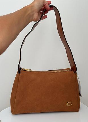 Сумочка coach з натуральної шкіри розмір 30*21*11см .оригінал❤️‍🔥