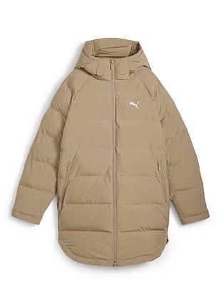 Пуховик куртка mono parka puma парка бежева з капюшоном