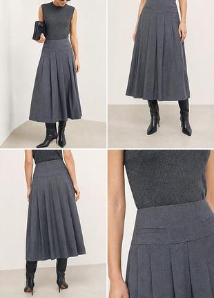 Massimo dutti юбка шерстяная
