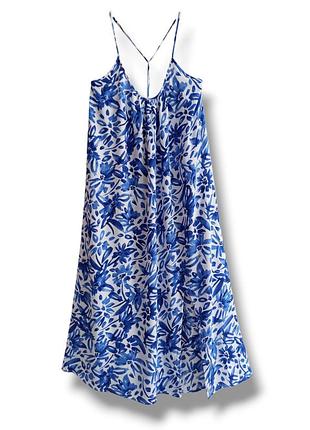 Новое легкое натуральное платье миди для летнего, пляжного отдыха dunnes stores.