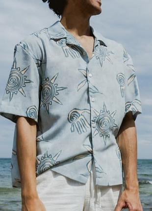 Сорочка з короткими рукавами, рубашка zara/5