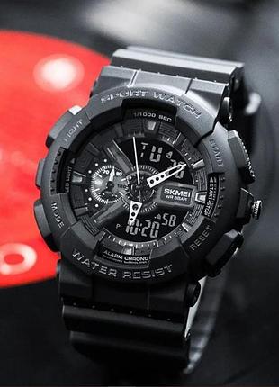 Чоловічий годинник skmei 1688 all black., часы