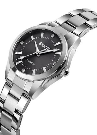 Жіночий годинник skmei 1620sibk silver-black, часы