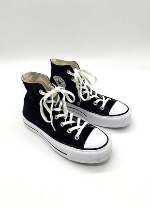 Оригінальні жіночі кеди converse chuck taylor all star high black eu 38