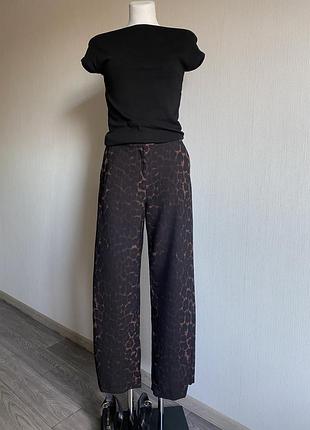 Леопардові брюки h&m 4